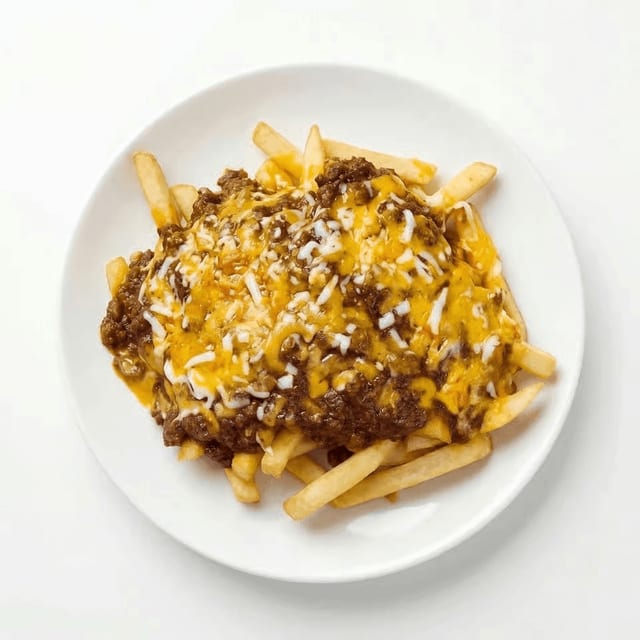 Chili cheese fries large.