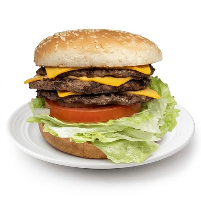 Triple Cheeseburger.