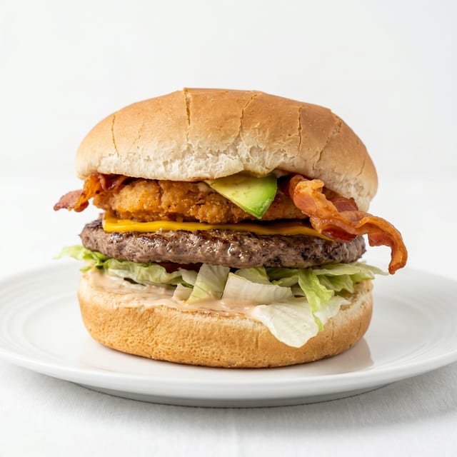 Bacon Avocado Cheeseburger.