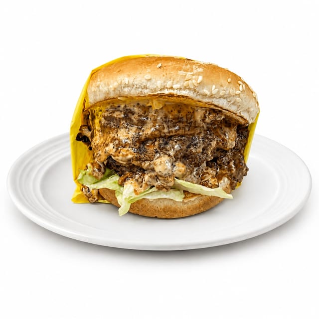 Double Chili Cheeseburger.