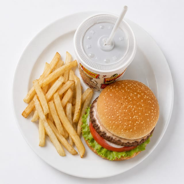 #1 Hamburger Combo.