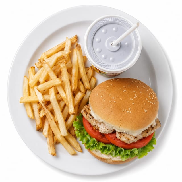 #8 Chicken Sandwich Combo.