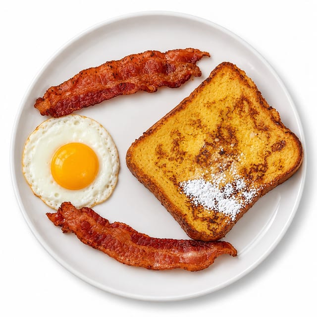 Kids French Toast Breakfast.