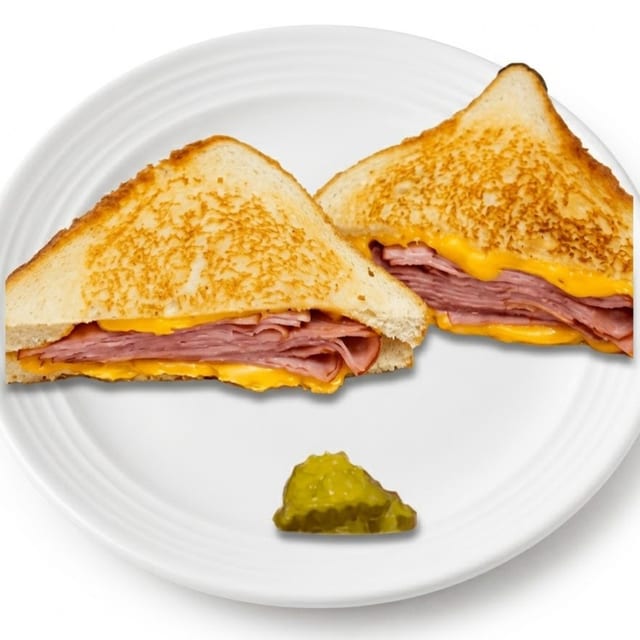 Grilled Ham & Cheese Sandwich.