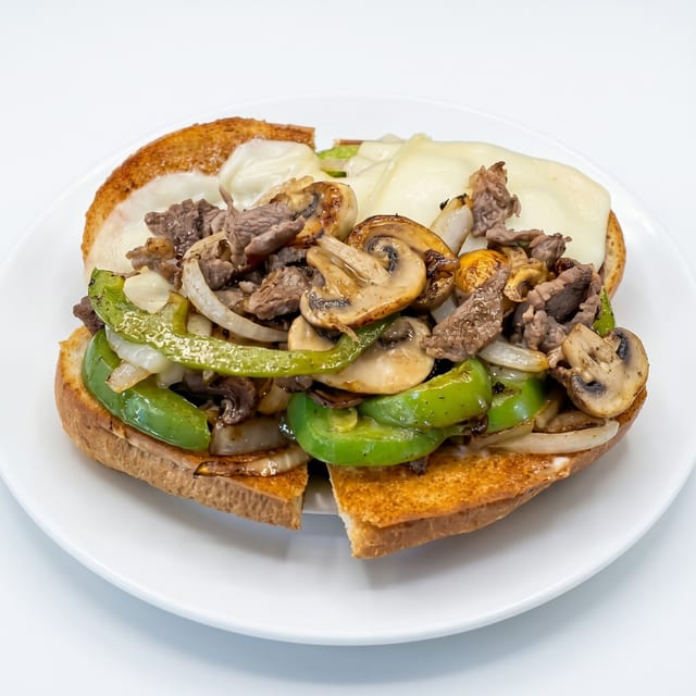 Philly Cheese Steak Sandwich.