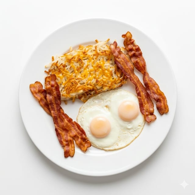 #5 Bacon Or Sausage & Eggs.