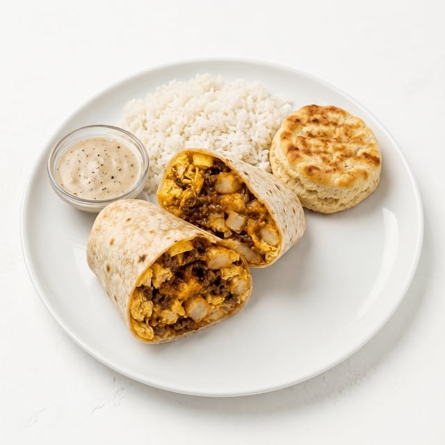 Chicken Fried Steak Burrito.