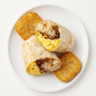 Breakfast Burrito Bacon or Sausage or Ham