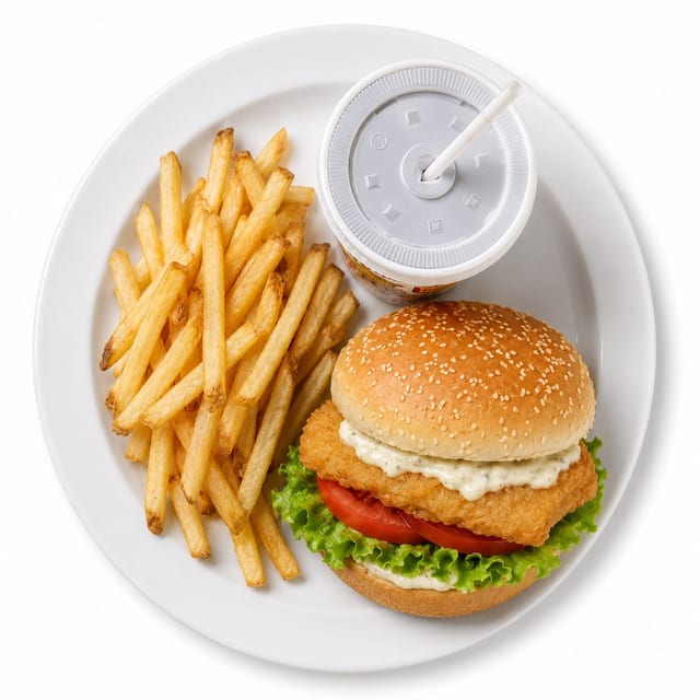 #6 Fish Sandwich Combo.