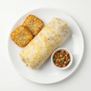No Meat Breakfast Burrito