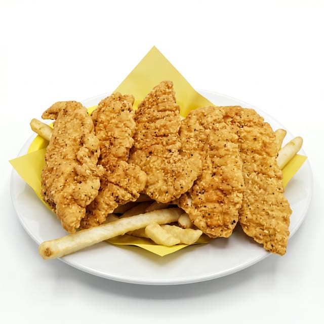Chicken Tenders with Fries.