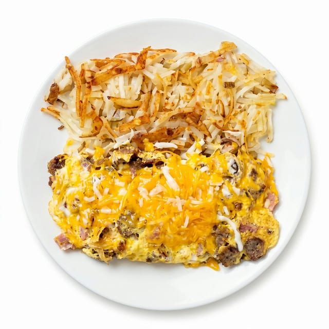 3 Meat and Cheese Omelette.