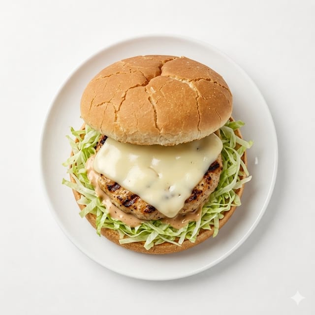 #3 Turkey Cheeseburger Combo.